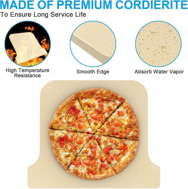 Versatile Cordierite Pizza Stone for Ooni Koda 16 - Easy Cleanup & Long-lasting gallery
