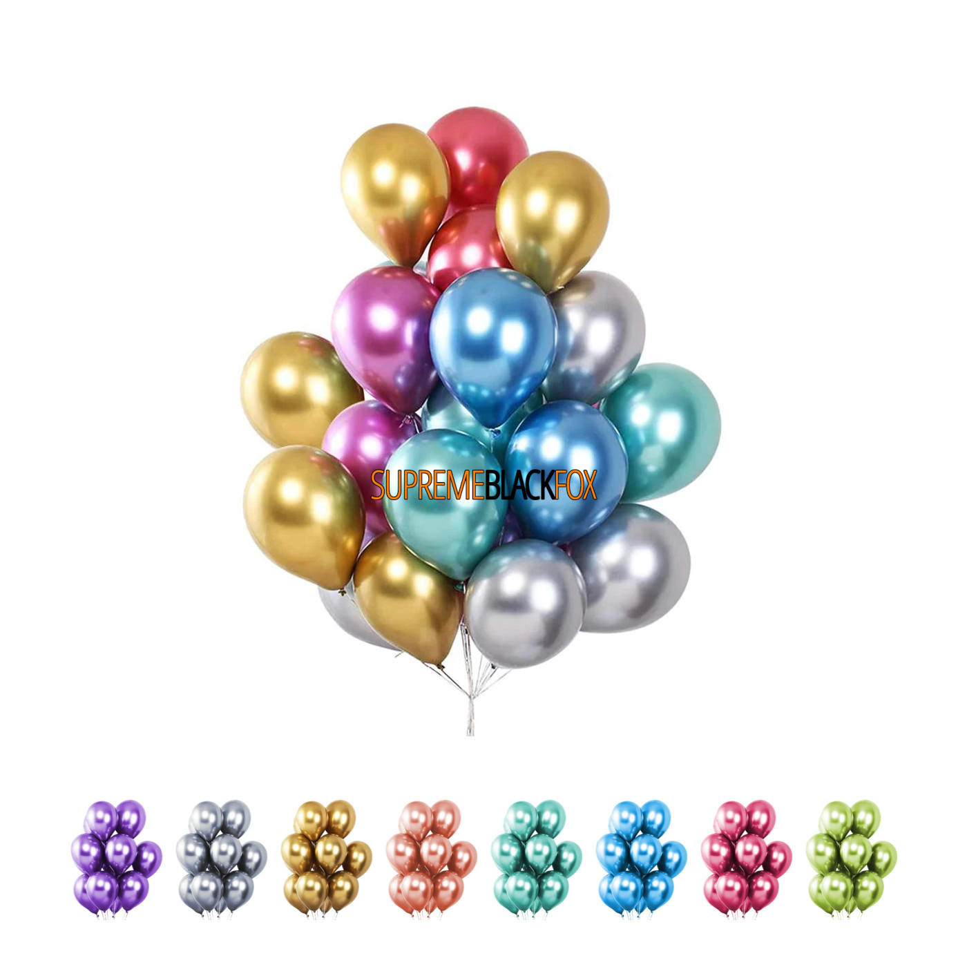 Metallic Chrome Balloons (25) Graduation, Birthday, Sweet 16, Party (12 inch) gallery