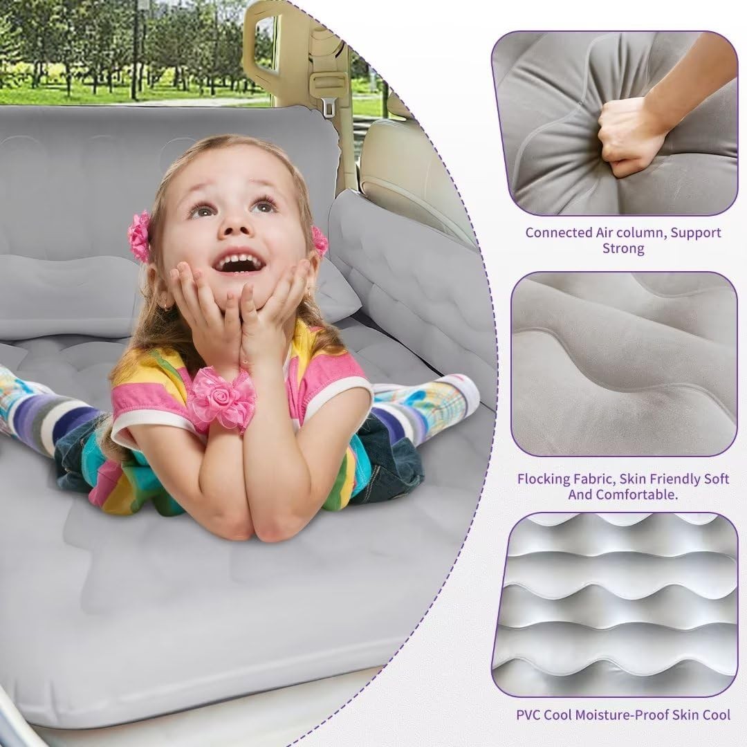 SUV Air Mattress Inflatable Car Bed with Pump and Pillows Travel gallery
