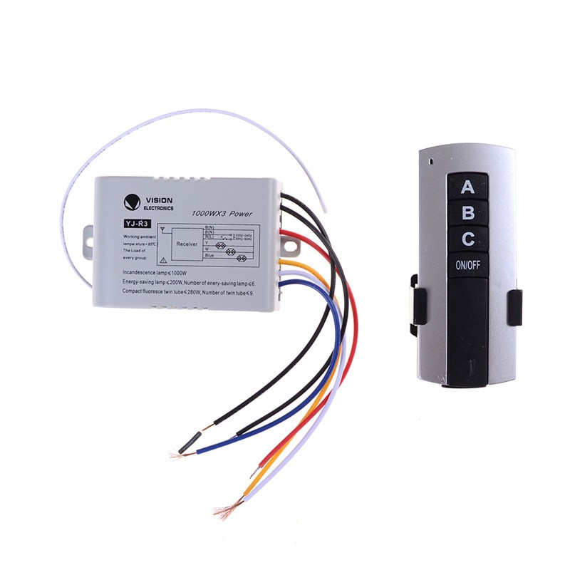 3 Channel Wireless Remote Control Switch Digital Remote Control Switch P D.qhk gallery