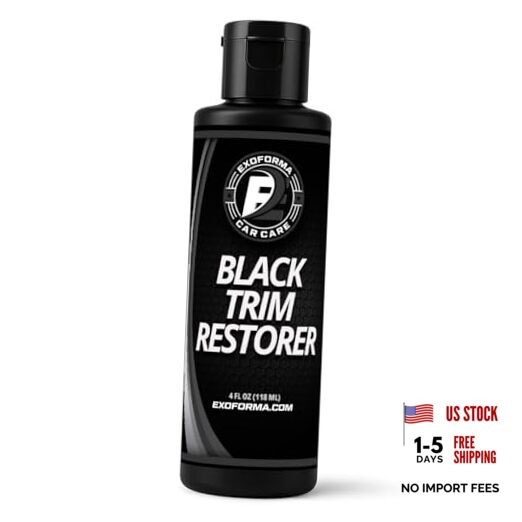 Black Trim Restorer - Lasts 6+ Months, Dye Infused Waterproof Plastic 4 Oz gallery