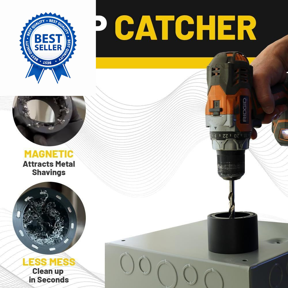 Rack-A-Tiers Chip Catcher - Magnetic Metal Drill Collector, Metal... gallery