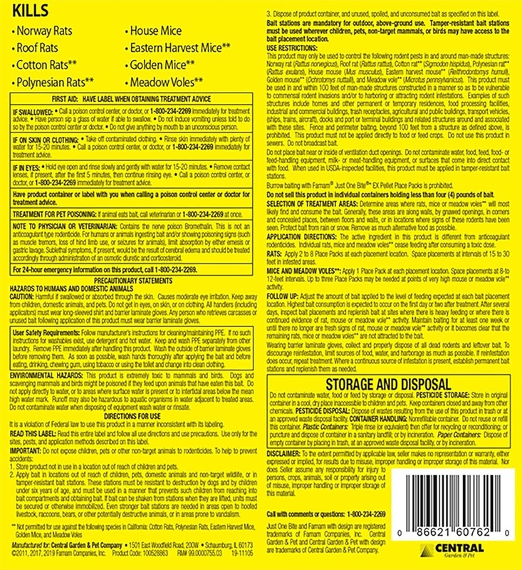 Effective Bromethalin Rodent Control Chunks 88ct - Easy Use for Rural Areas gallery