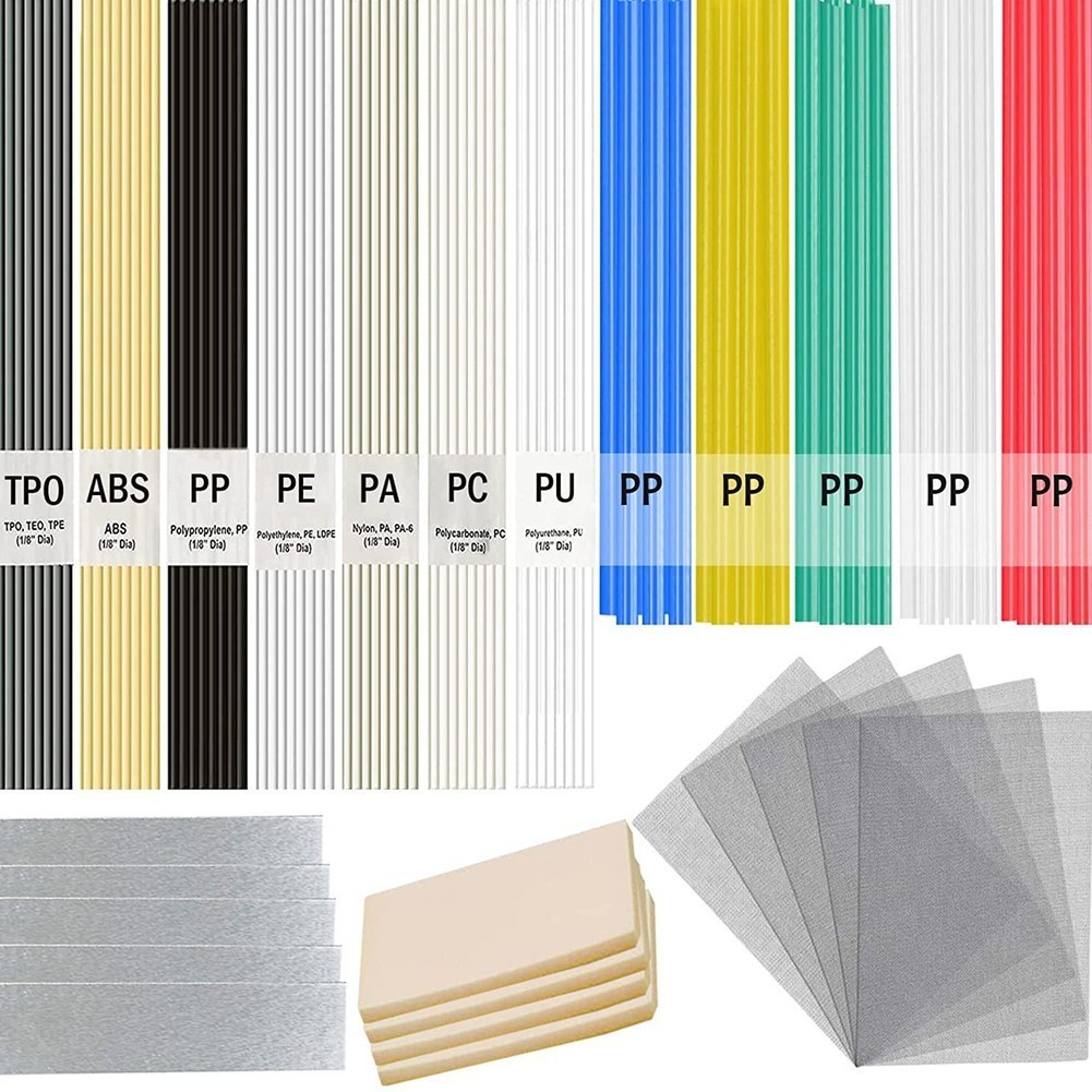 120pcs Plastic Welding Rods in Round Flat Styles for ABS PP PU PE PA PC TPO gallery