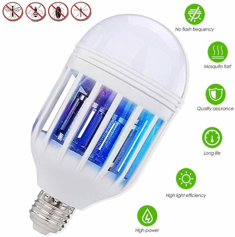 4 Pcs Bug Zapper Light Bulb Mosquito Insect Killer Lamp Indoor Outdoor Fly Trap gallery