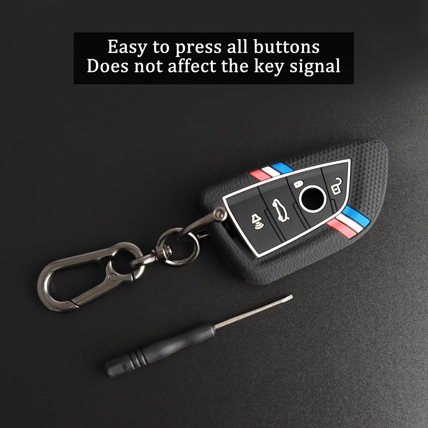 2Pcs Key Fob Cover Compatible with X1 X2 X3 X4 X5 X6 X7 2 3 4 5 6 7 8 Series M2 gallery