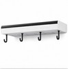 1-Pack Adhesive Shower Shelf Rack with 4 Hooks – No-Drill Bathroom Organizer gallery