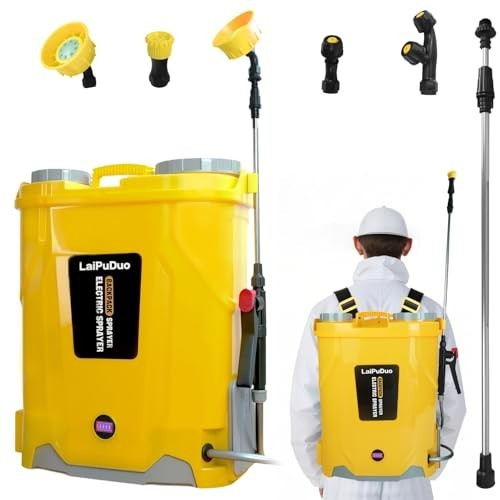 Backpack Sprayer 5.3Gal Fits DeWalt 20V Battery 0-100PSI 4 Nozzles Tool Only gallery