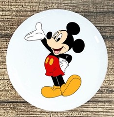 MICKEY MOUSE WHITE CERAMIC KITCHEN CABINET DRESSER KNOB DECOR