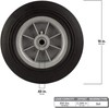 10-Inch Flat Proof Replacement Wheel - 300 lb Capacity for Wagons & Carts gallery