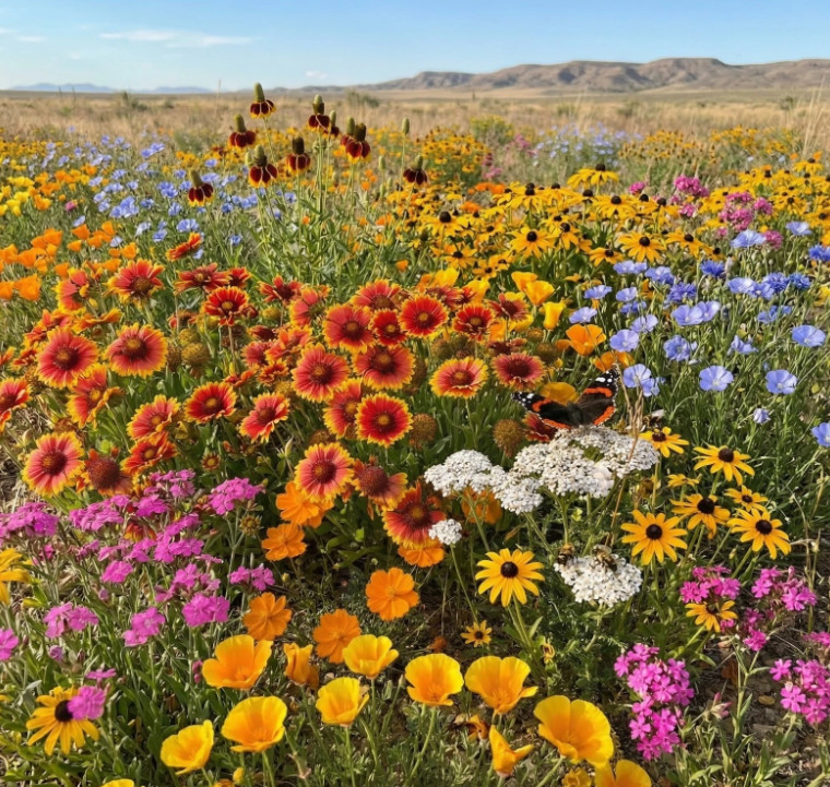 Landscaper’s Pack DROUGHT RESISTANT Wildflower Mix Pollinator Garden 3000 Seeds gallery