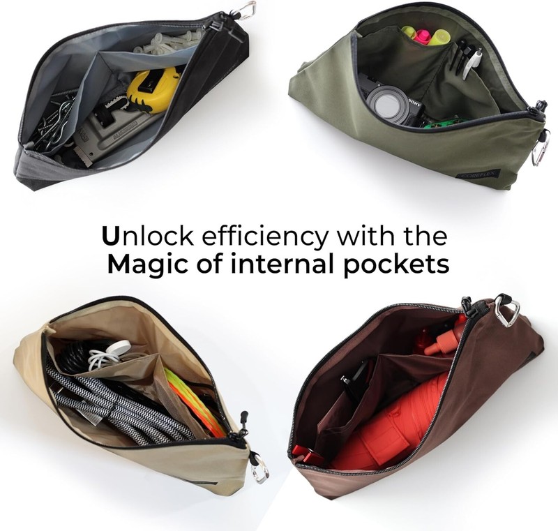 Coreflex Tool Pouch Zipper Bag, Tool bag with 3Pack Multi size gallery