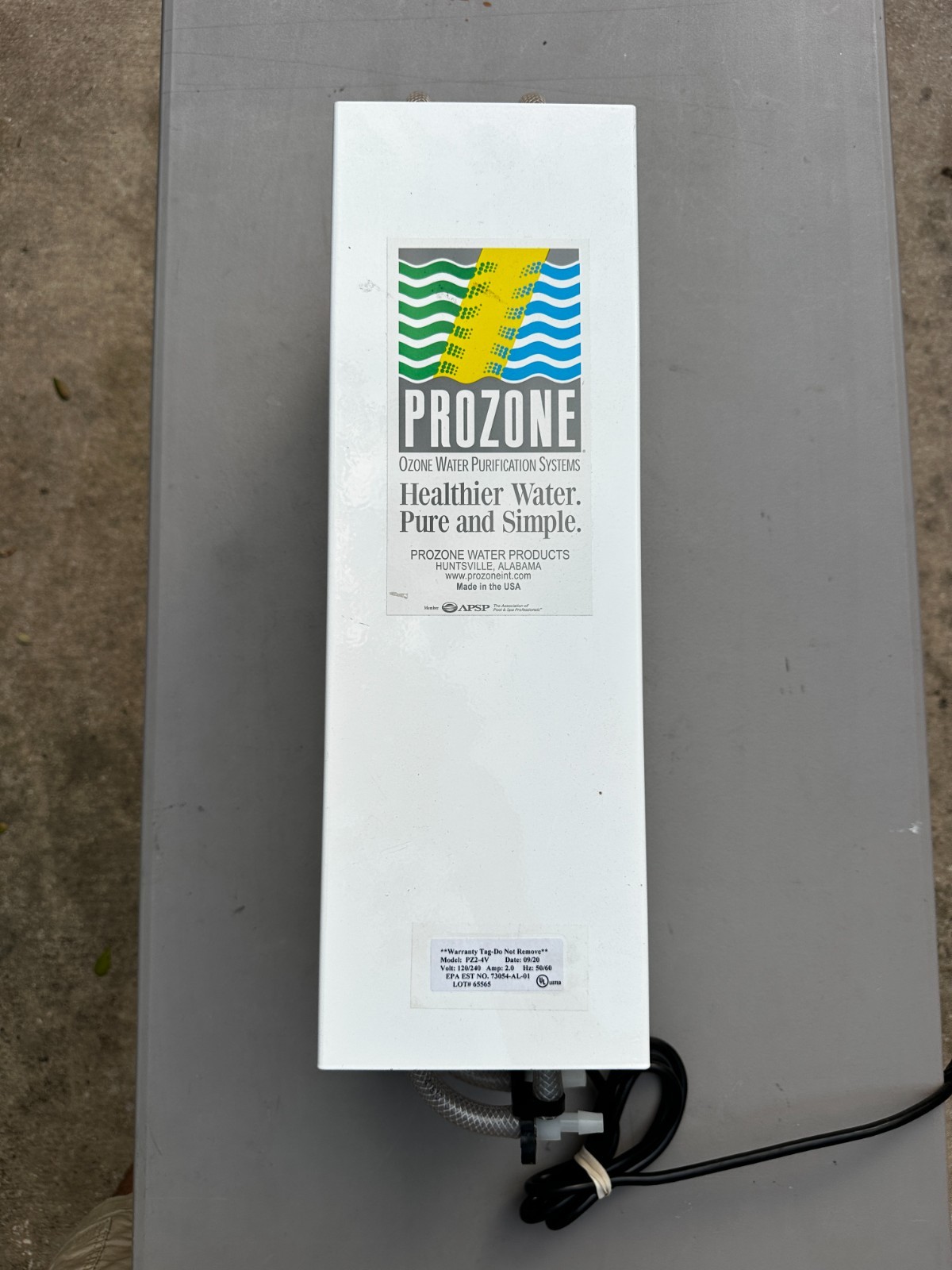 Prozone Water Products PZ2-4V Ozone Generator For Pools 40,000 gallons gallery