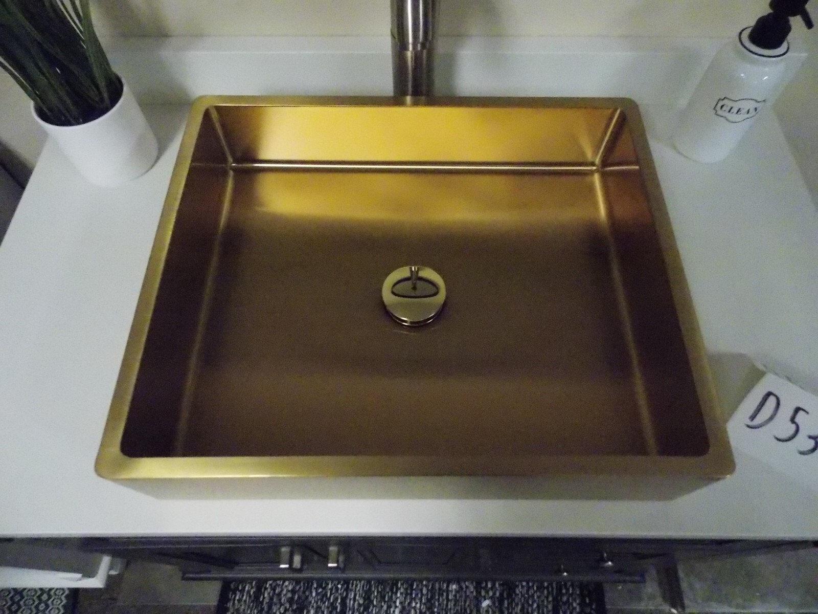 Eden Bath Rectangular Stainless Steel Vessel Sink in Gold (EB_SS004GD, D539) gallery