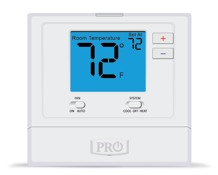 PRO1 IAQ T701 Digital Non-Programmable Thermostat, Single Stage, 1 Heat - 1 Cool gallery