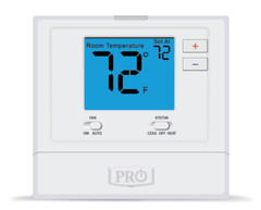 PRO1 IAQ T701 Digital Non-Programmable Thermostat, Single Stage, 1 Heat – 1 Cool