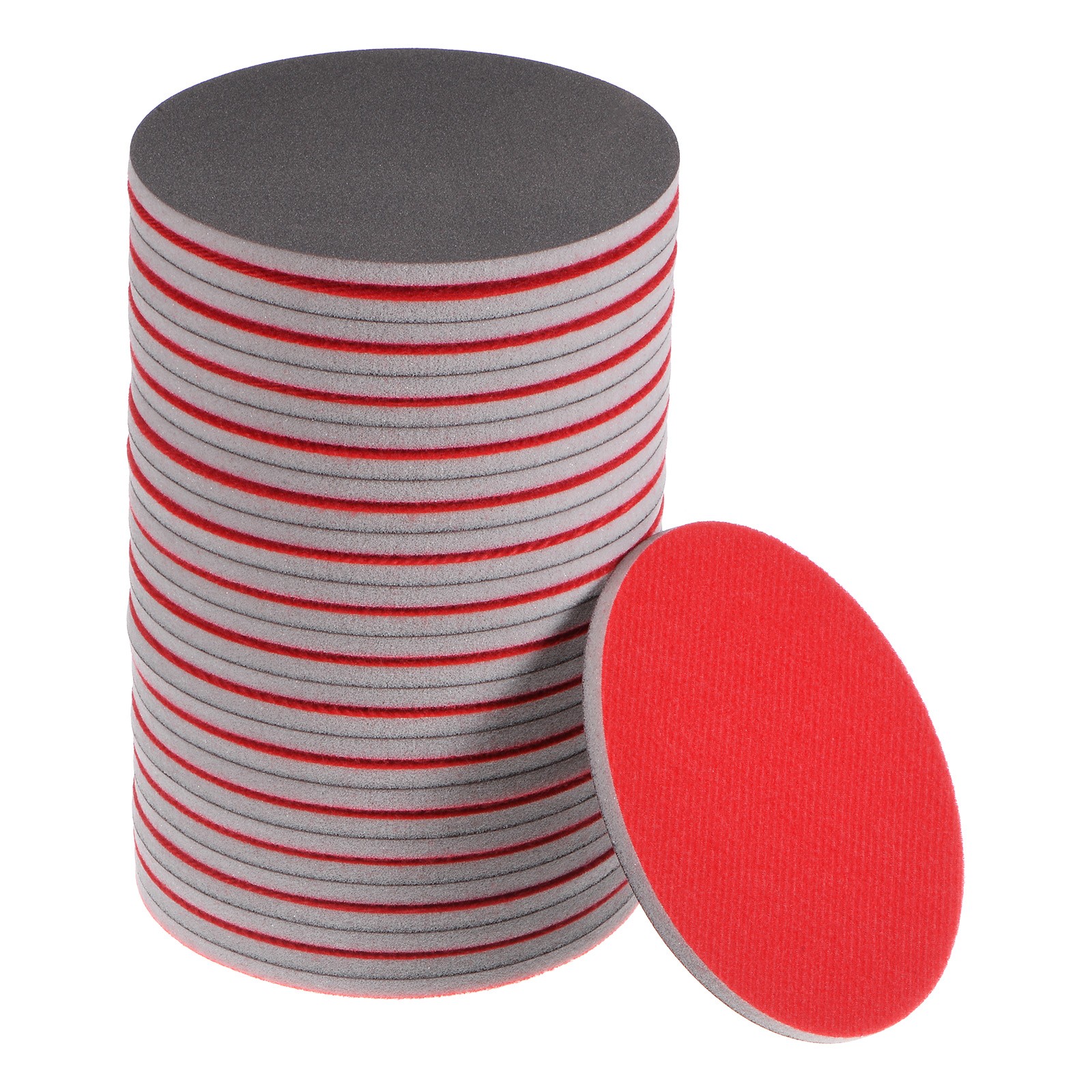 30sets 800 Grit Sanding Sponge 5 Inch Hook and Loop Sponge Sanding Disc Wet/Dry gallery