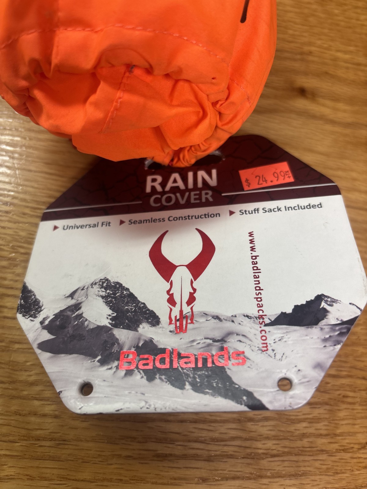 Badlands Orange Pack Rain Fly Medium 2