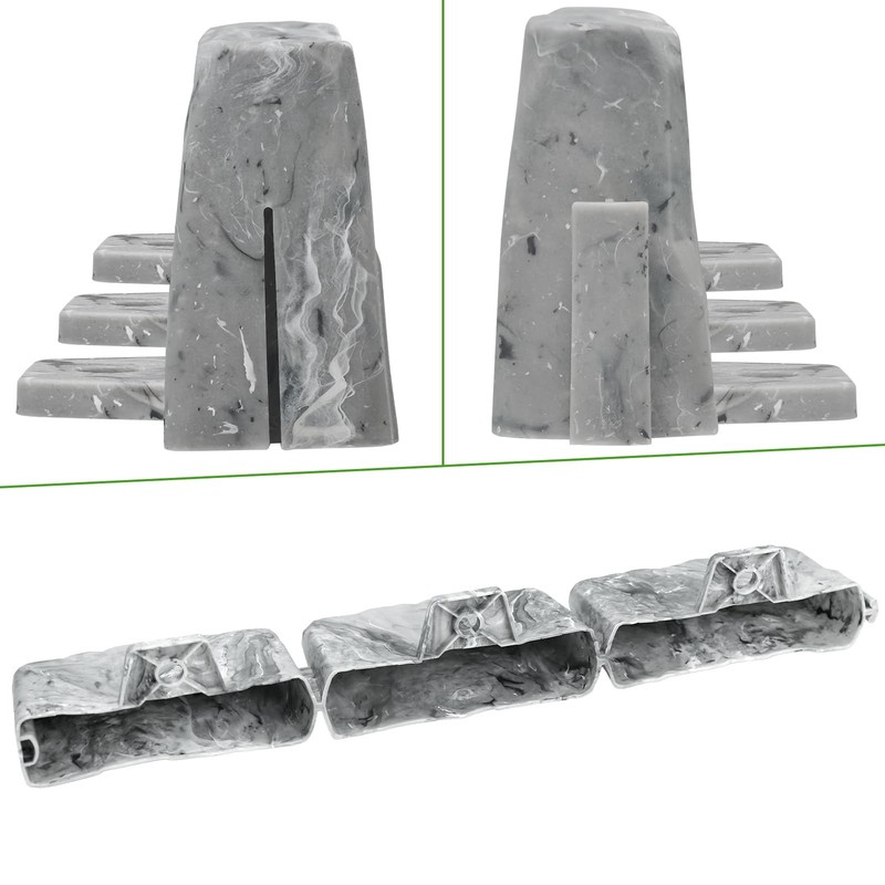 Landscape Edging Garden Edging Border Faux Stone Edging,17FT x 2.75 in Tall D... gallery