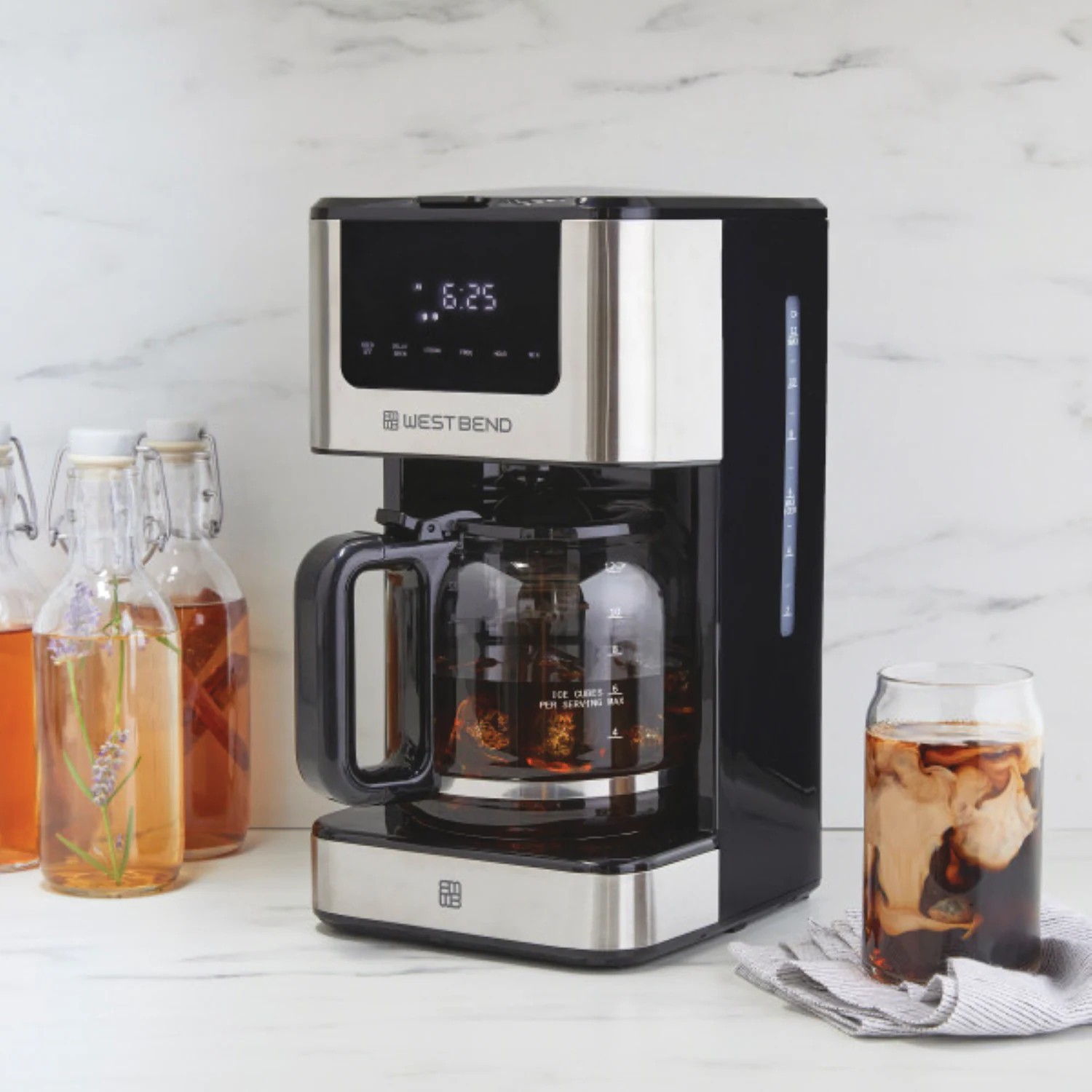 West Bend 12 Cup Hot & Iced Coffee Maker Stainless Steel - Free Shipping gallery