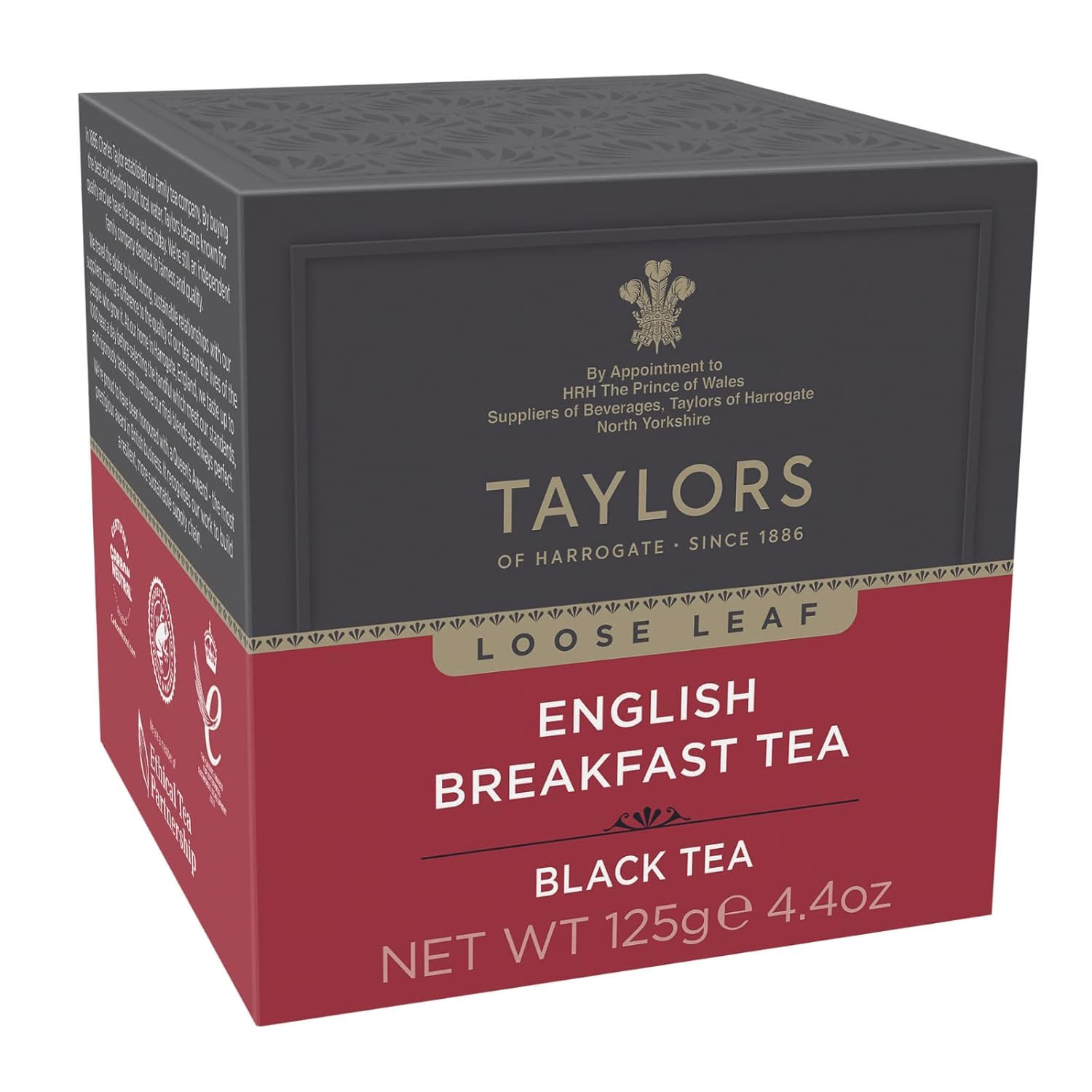 English Breakfast, Black Tea, Loose Leaf, 4.41 Ounce Carton (Pack of 1), Rich, B gallery
