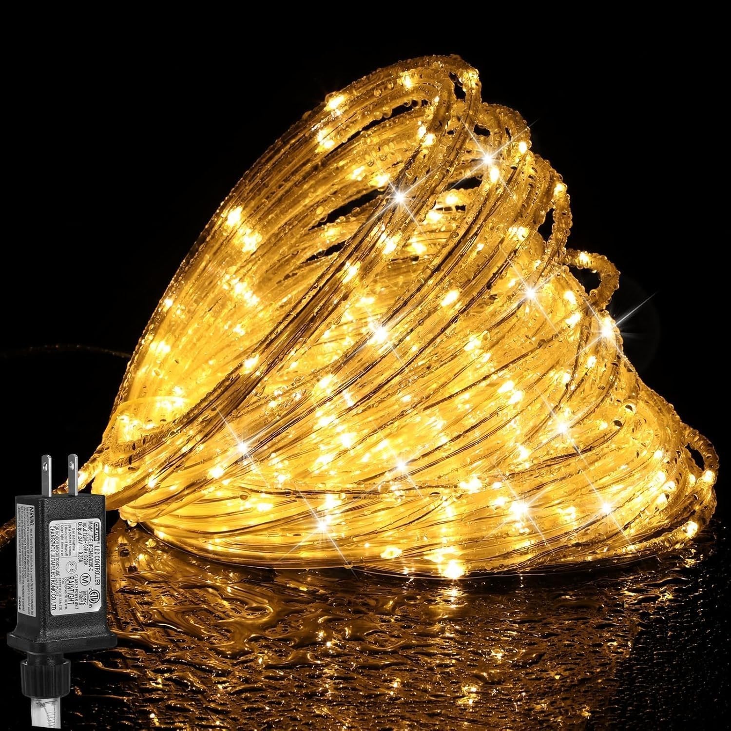 (New) Outdoor Rope Lights, 33FT 100LED Tube Lights with 8 Modes, IP65 Waterproof gallery