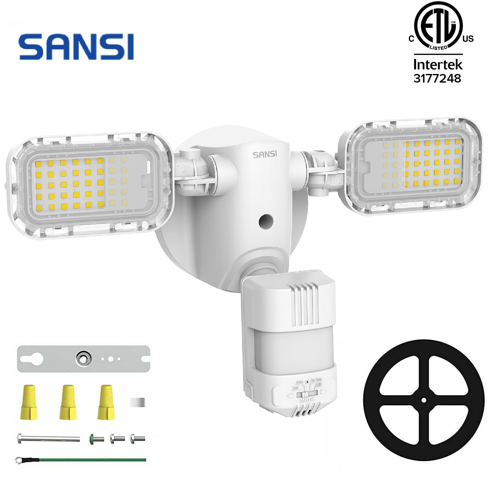 SANSI 90W 10000lm Motion Sensor Detection LED Security Light Outdoor Flood Light gallery