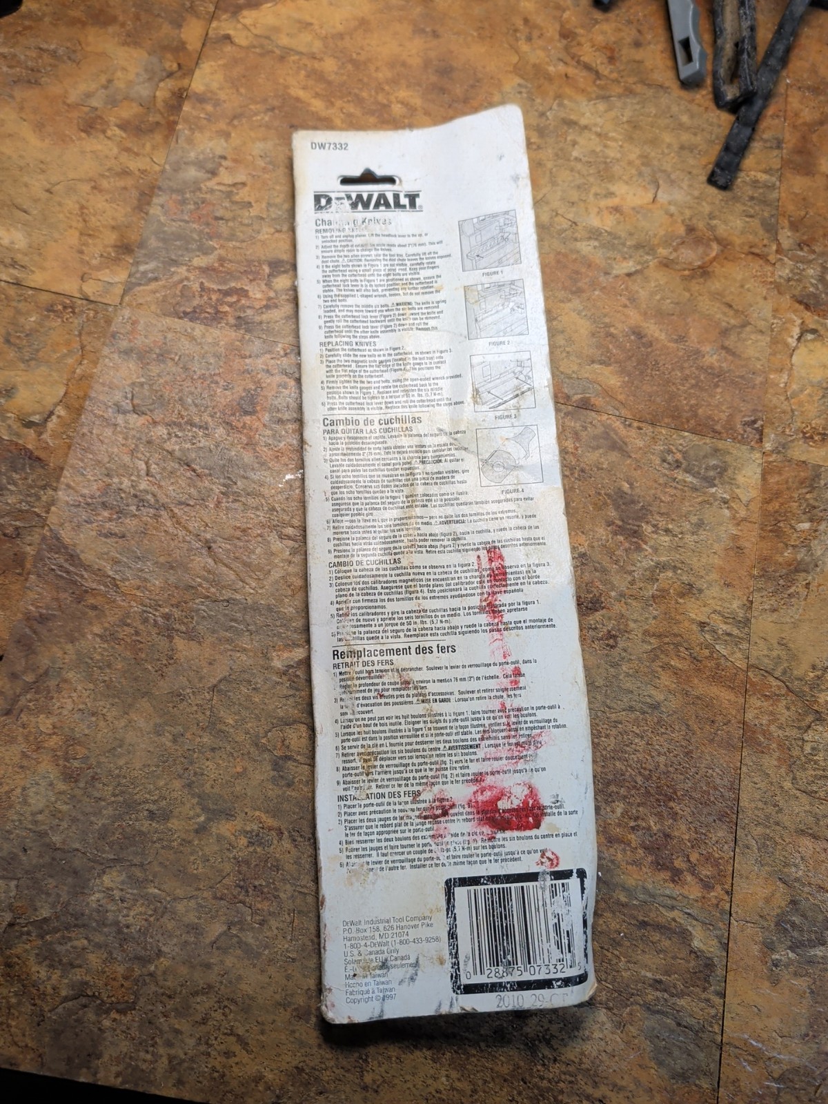 NOS DeWalt 12-1/2 Inch Planer Blades DW7332 gallery