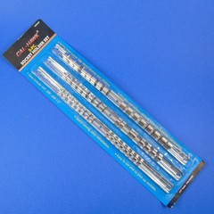 Cal-Hawk 3 Pc Socket Holder Set 1/4″ 3/8″ 1/2″ Drive Spring Steel Organizer Rail
