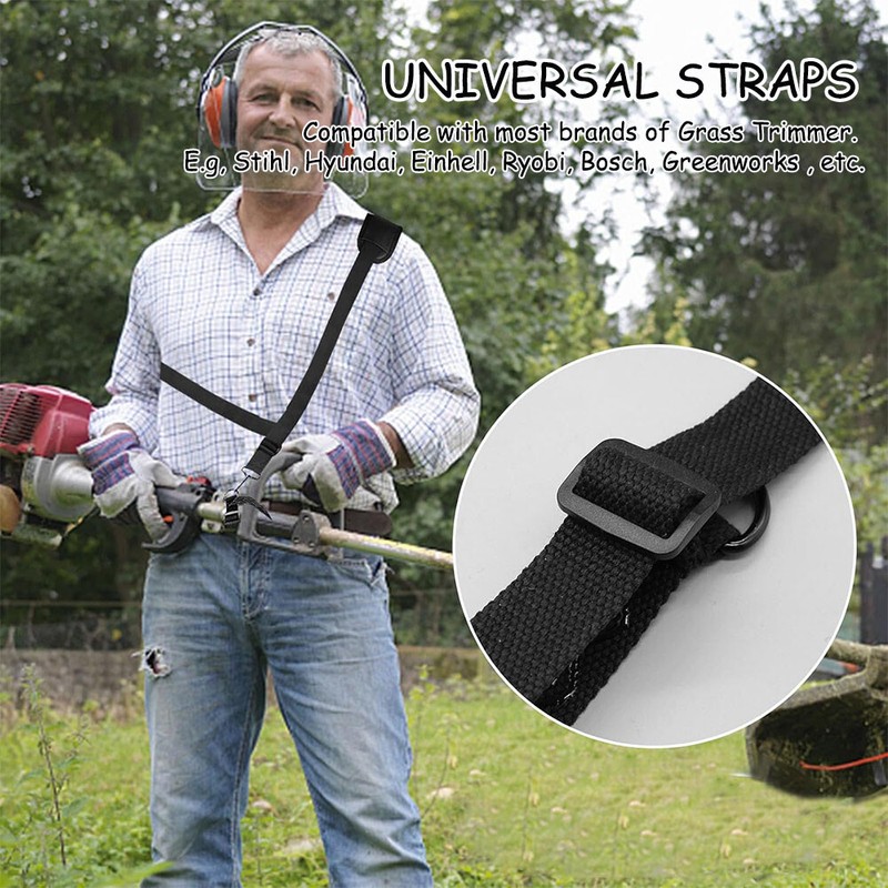 Universal Trimmer Shoulder Strap Adjustable Harness Belt for Weeder Leaf Blower gallery