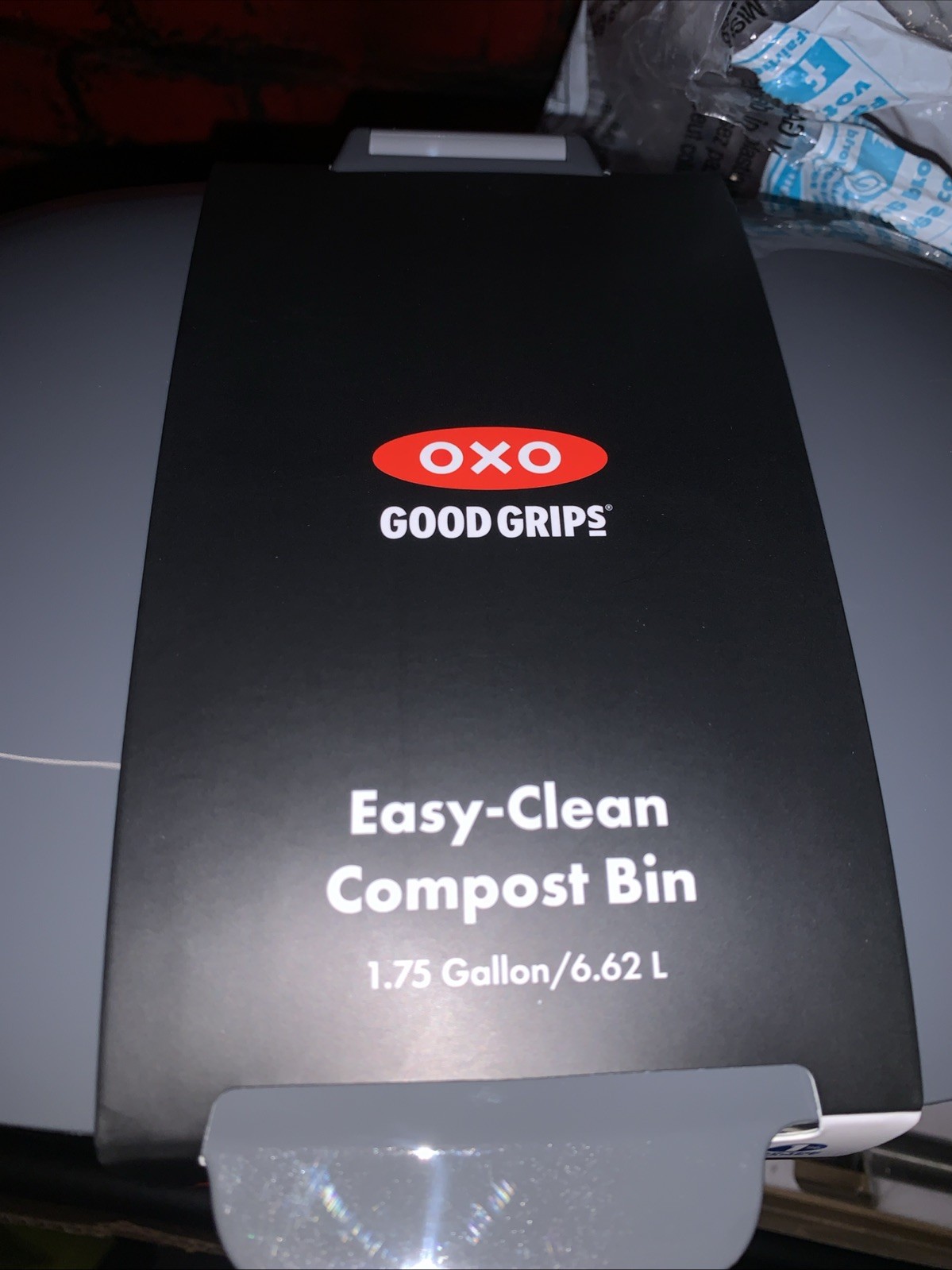 OXO Good Grips Kitchen Easy-Clean Compost Bin, 1.75-Gallon, Charcoal gallery