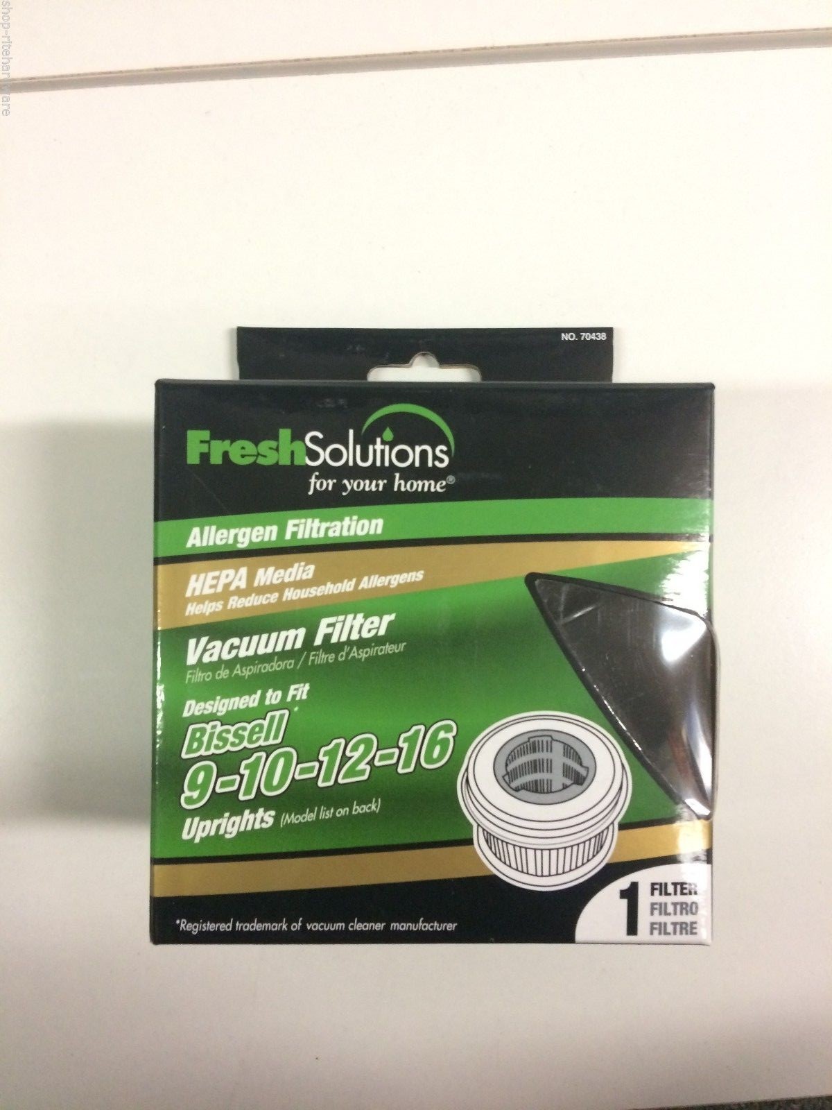 NEW FRESH SOLUTIONS ALLERGEN FILTRATIONS BISSELL 9 10 12 16 VACUUM FILTER 70438 gallery