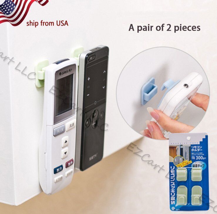 2X Holder Wall Sticky Hook Convenient Remote Control Hook Creative Easy To Hang gallery