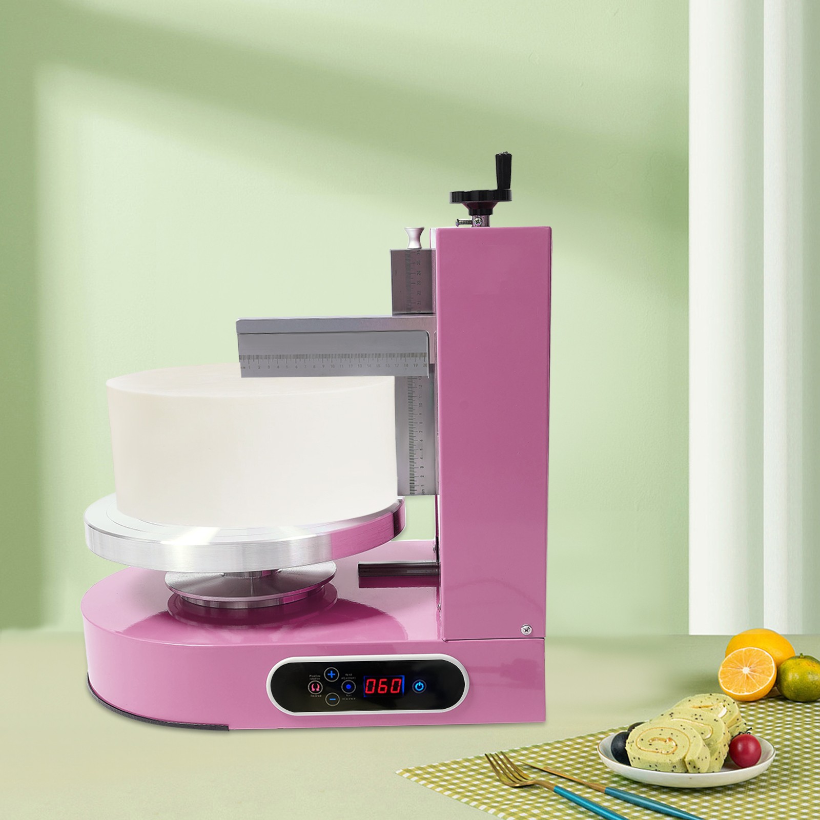 Adjustable Cake Cream Spreading Machine Cake Decorating Machine W/LCD Display gallery