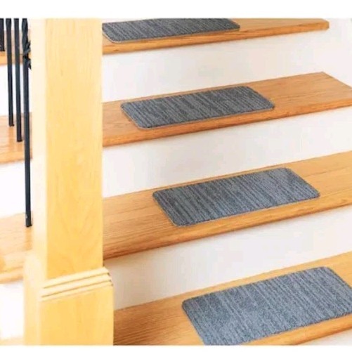 13 Pack Peel and Stick Greyscale Indoor/Outdoor 8 in. x 18 in. Stair Treads gallery