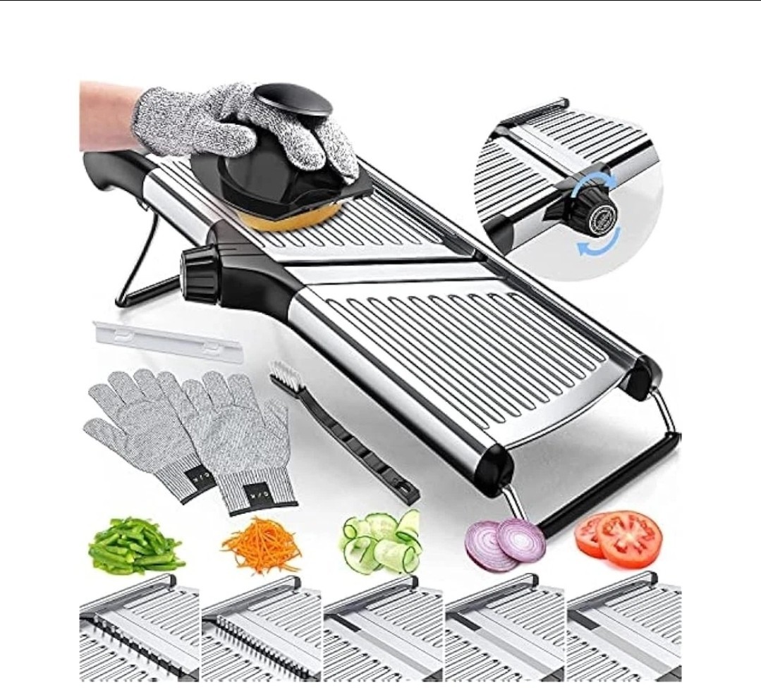 Stainless Steel Vegetable & Fruit Slicer, Safe, Durable & Versatile New Open Box gallery