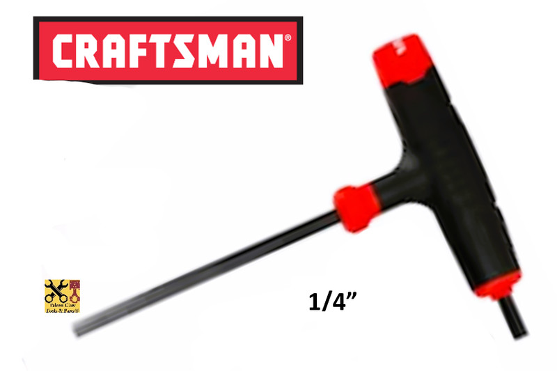 NEW CRAFTSMAN T-THROUGH HANDLE HEX KEY ALLEN SAE / METRIC CHOICE OF SIZE OR SET gallery