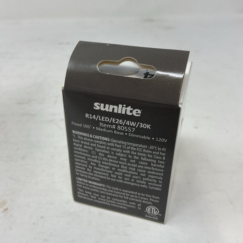 Sunlite LED Mini Reflector Floodlight Bulb 4W 250 Lumens 30K-White *Lot of 6* gallery