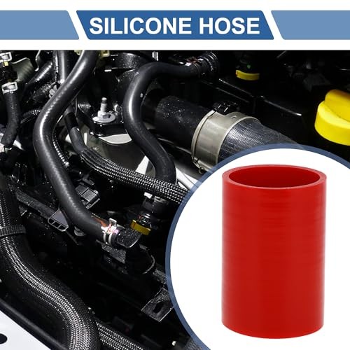 Red Silicone Hose - Straight Coupler 100mm/3.94" Length 0 60mm/2.36" ID - 1 Pcs gallery