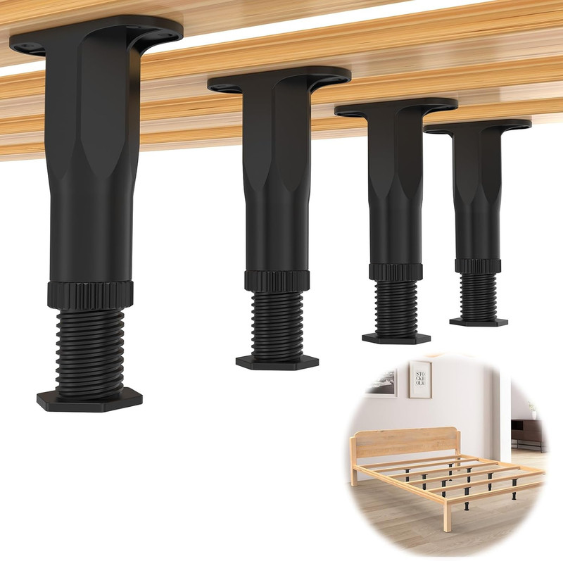 Replacement Bed Slats Support Legs, Adjustable Height 8.3-14.5 Inch Bed Suppo... gallery
