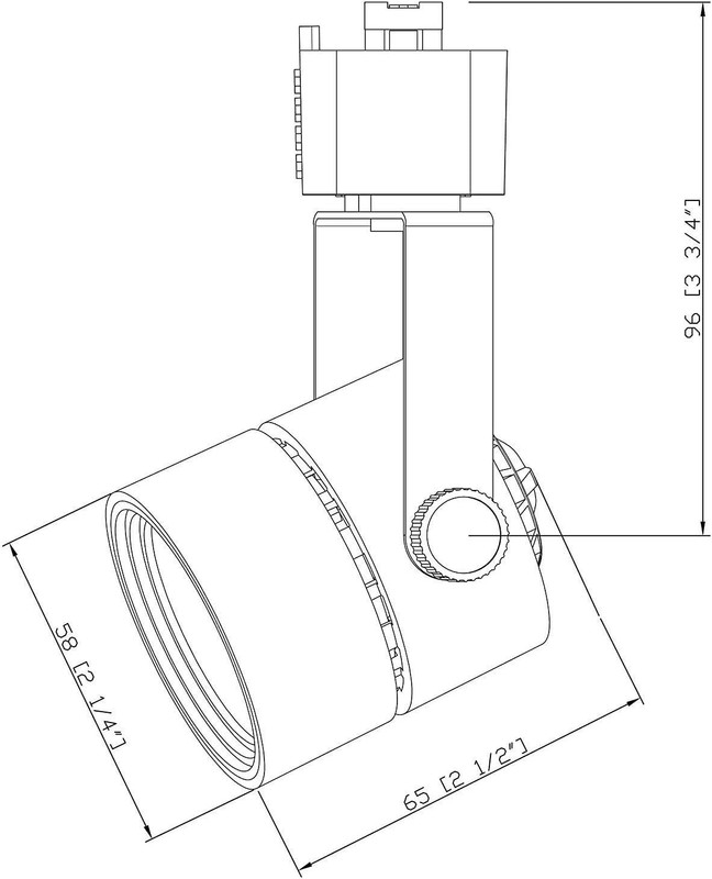 Adjustable Tilt Angle Track Lighting, 3-Pack Halo Type gallery