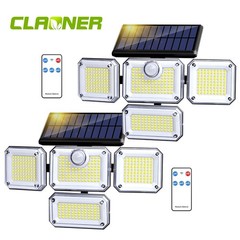 2Pack 333LED Motion Sensor Solar Lights Outdoor IP65 Waterproof Security Lamp US