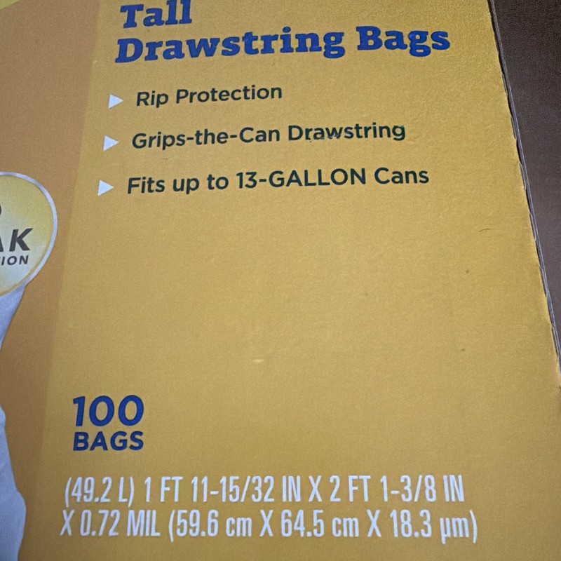 CloroxPro Glad ForceFlex Tall Drawstring Trash Bags 13 Gal 100 Ct gallery