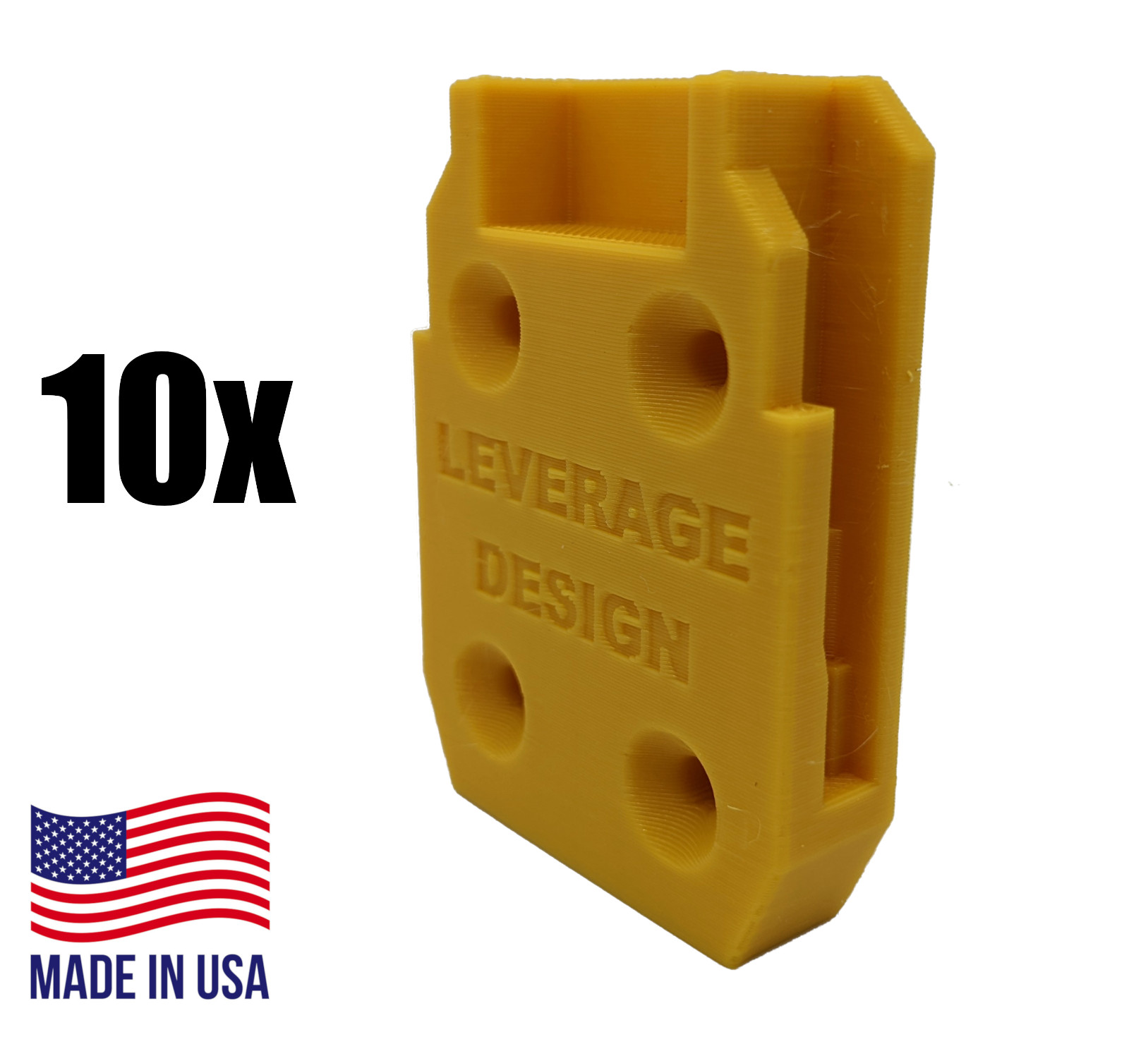 BEST FIT Yellow 10 Pack DeWALT 20V Tool Mounts / Hangers / Holders - MADE IN USA gallery