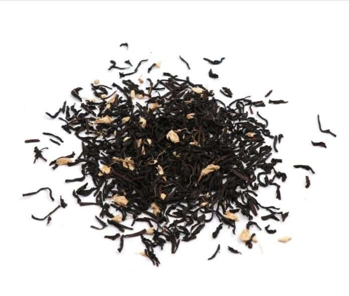 GINGER CEYLON BLACK TEA COPPERY BRIGHT NATUREL FLAVOURED CHIPS HANDPICKED gallery