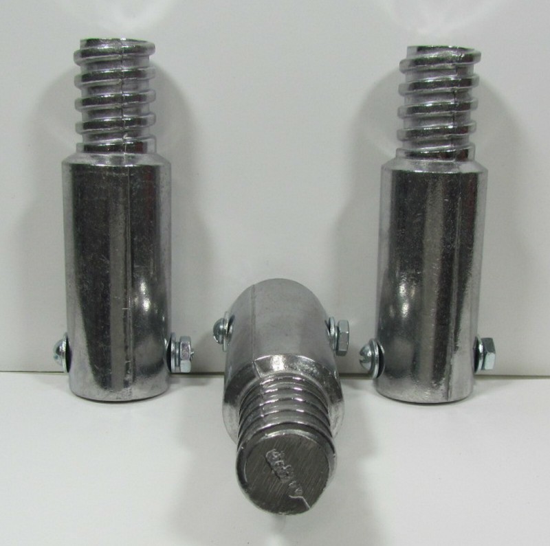 3pc Metal Threaded Tips For 3/4" (.75") Wood Poles. (Buy 3 Get 1 Free) Z gallery