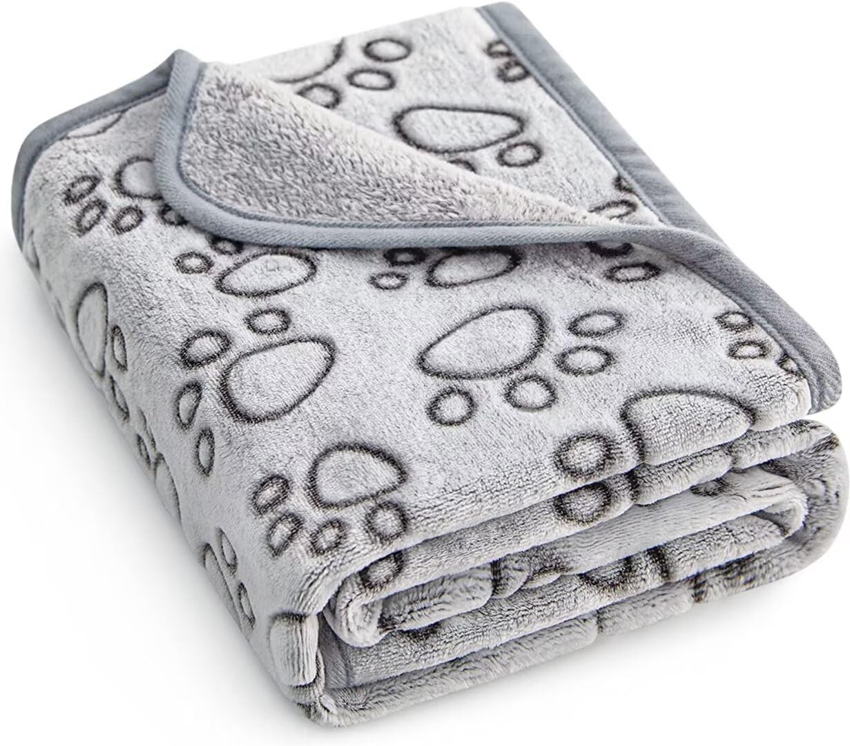 Stuffed® Premium Soft Dog Blanket Washable, 40"x32" Cat 32x40 inches, Grey gallery
