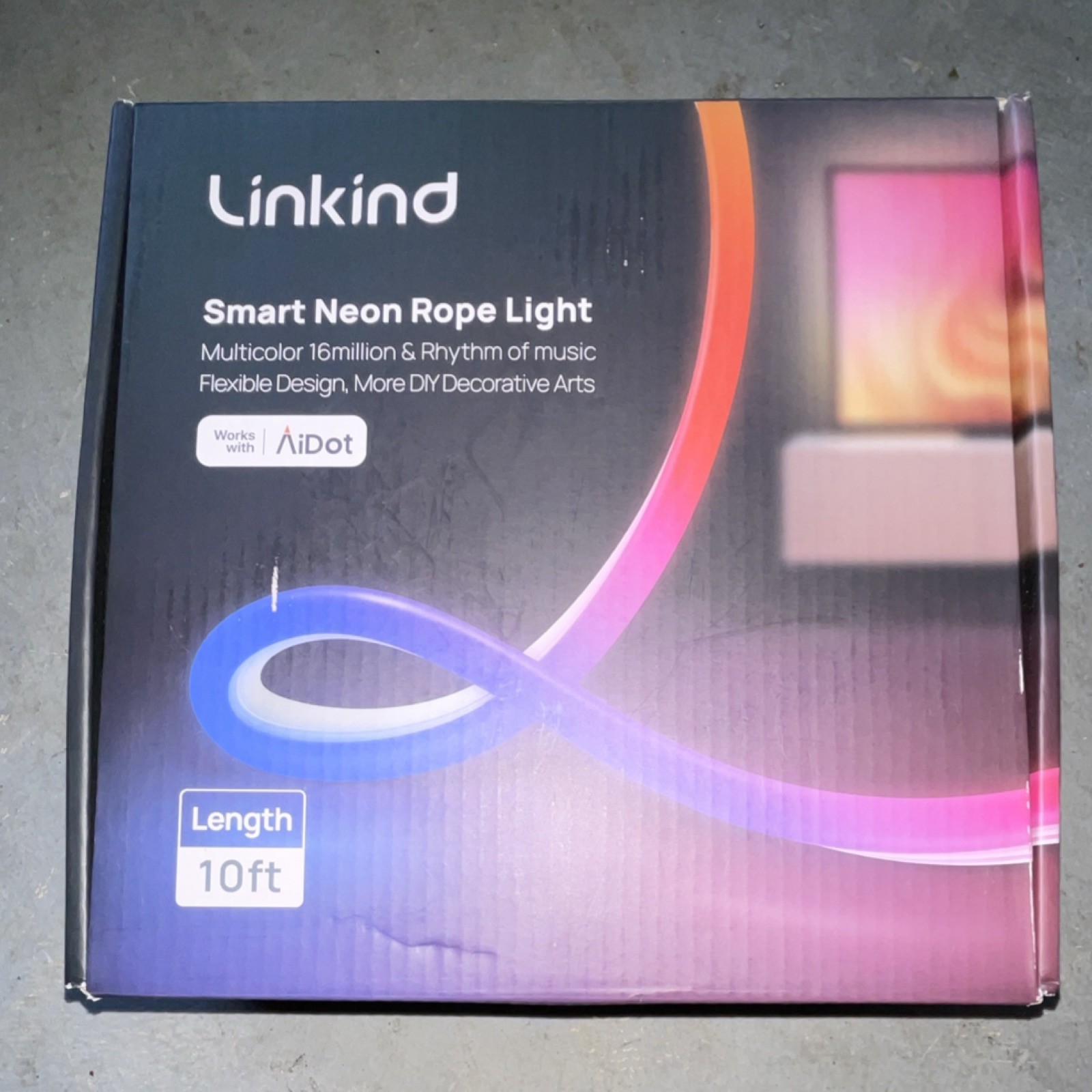 Linkind Smart Neon Rope Light Multicolor 10ft, App, Voice & Remote Control LED gallery