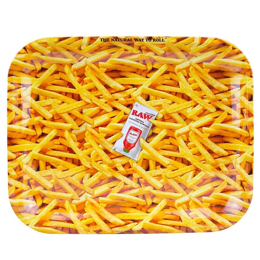 METAL TRAY CHIPS LARGE - RAW 34x28x3cm gallery