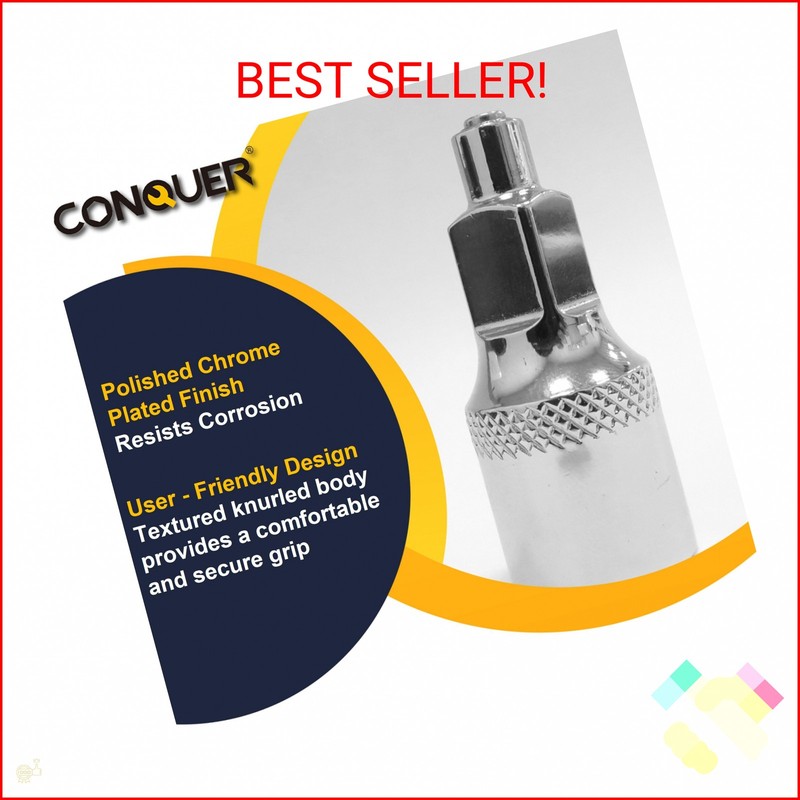 CONQUER No-Drop Magnetic Socket Extension Bars – CR-V Steel 1/4", 3/8", 1/2" Dri gallery